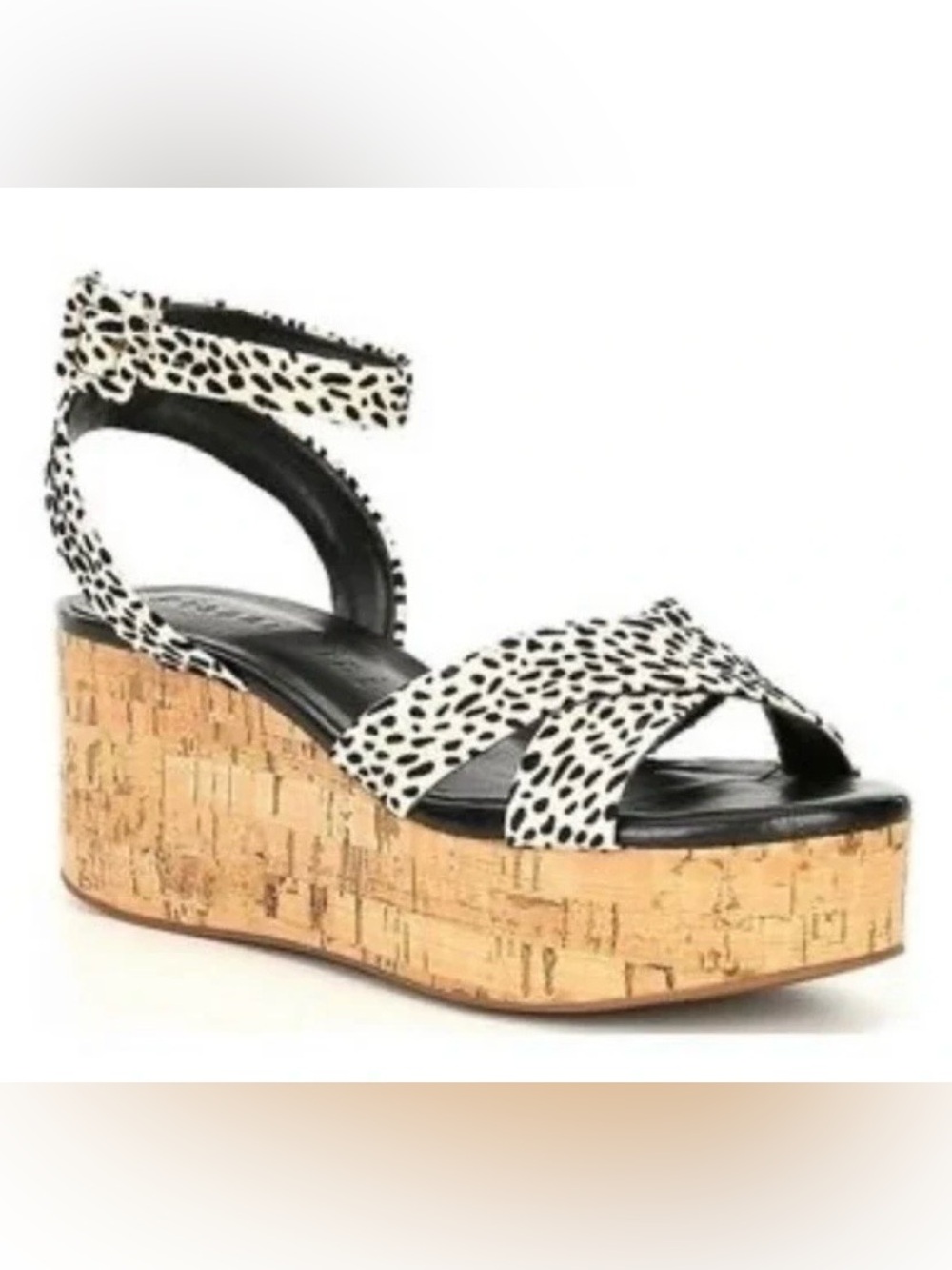 NWOT Gianni Bini Zeeah sandals feature a cheetah print suede leather sz. 8